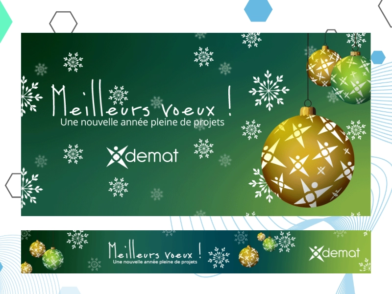 Réalisation de 2 visuels : publication LinkedIn et signature mails