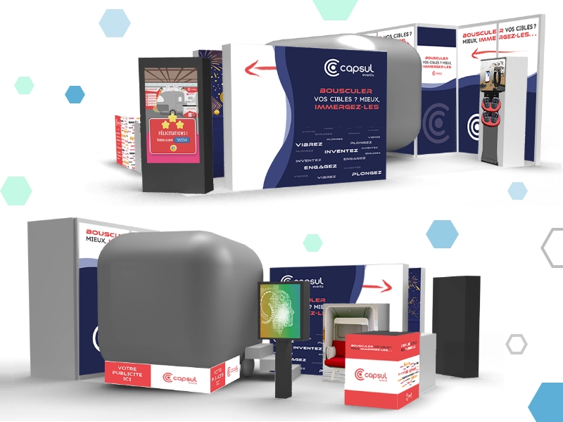 Modélisation d'un stand et création d'habillages de stand