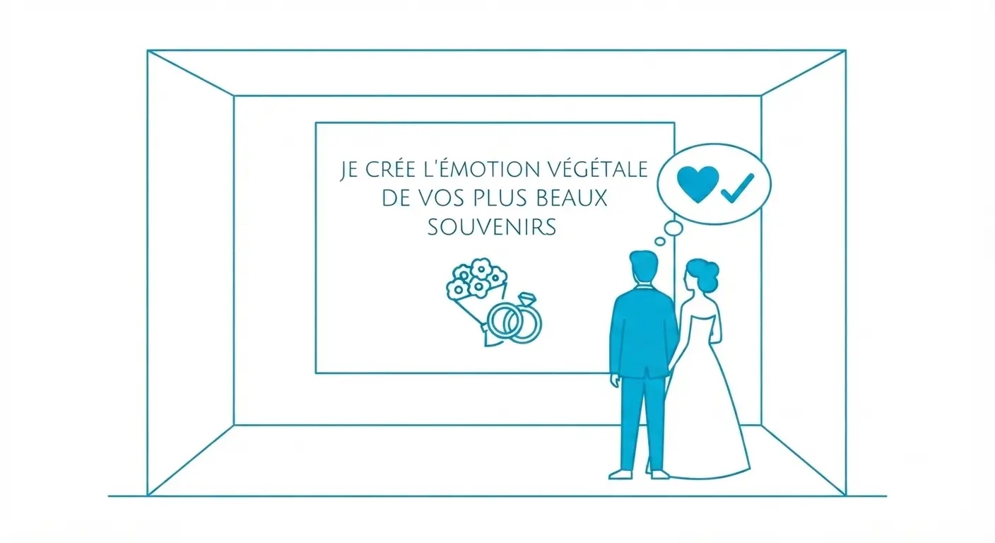 Illustration de l'impact du message principal sur un stand