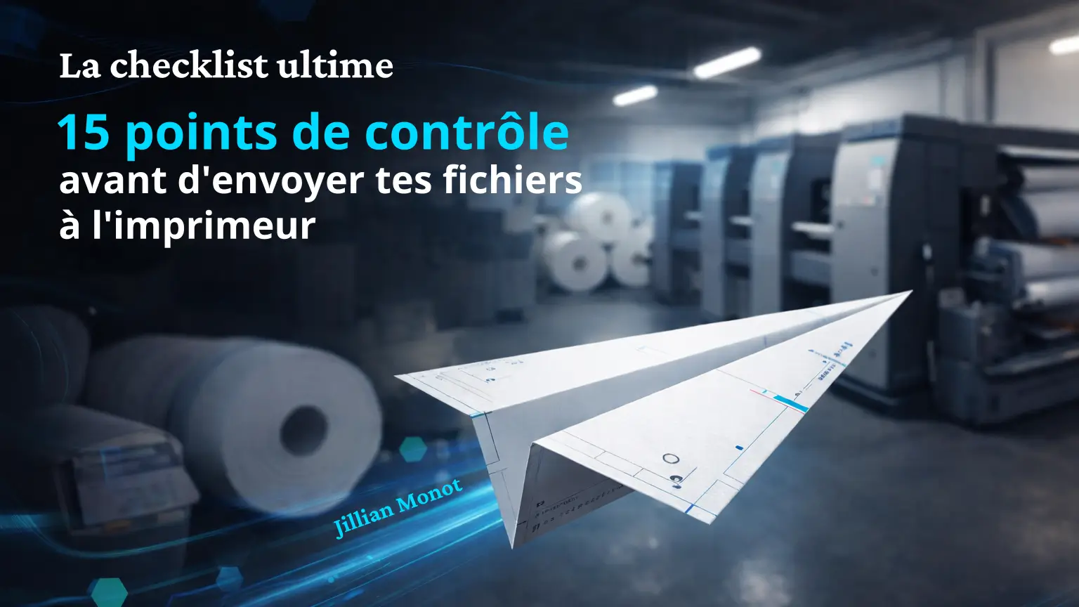 Vignette guide avant impression